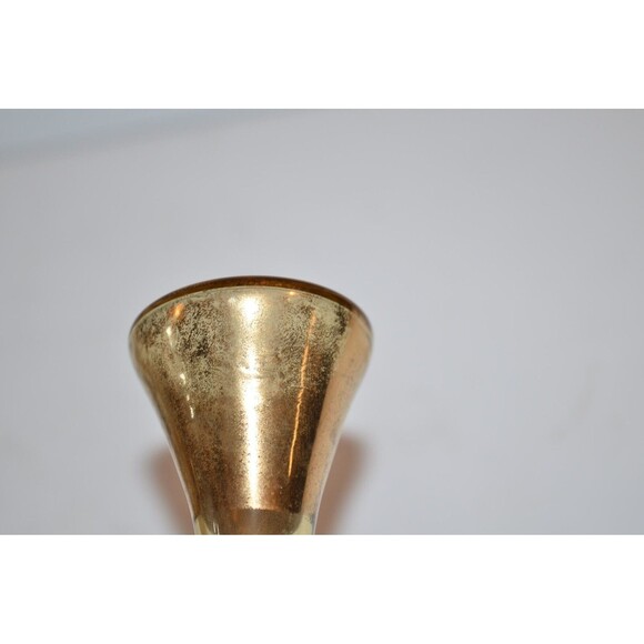 Vtg Murano Venetian Art Glass Decanter Cordial Glass set gold Barware flaws - Picture 14 of 16